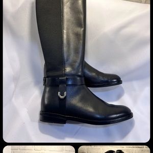 Cole Haan Roding Boots black leather women’s 9
